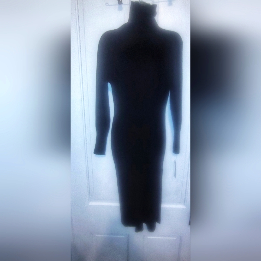 DKNY mock long sleeve sweater dress NWT